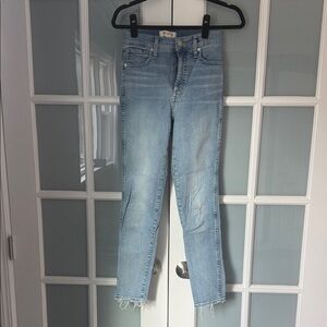 Madewell high-rise skinny ankle length jeans